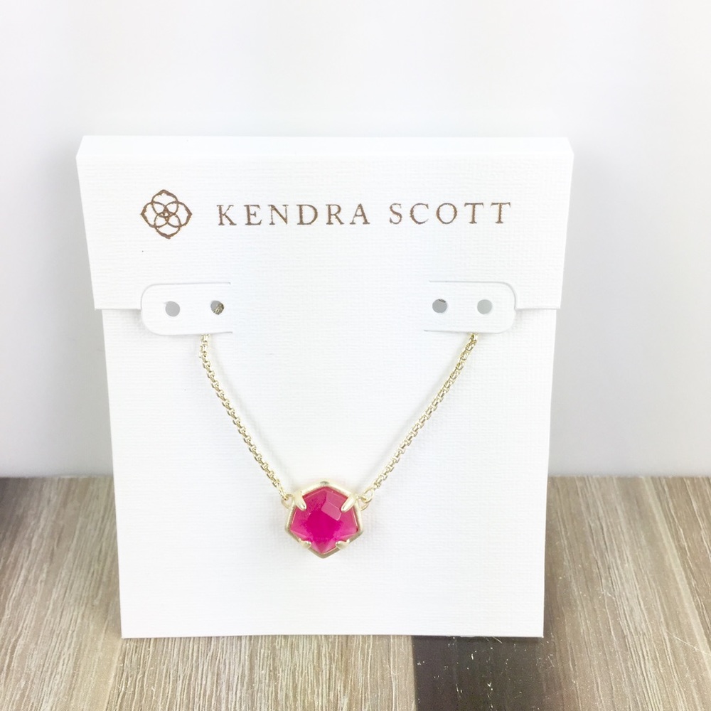Kendra Scott Jaxon azalea illusion gold necklace